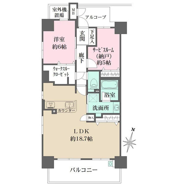 アルファステイツ神戸祇園 間取図