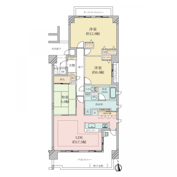 ディークラディア城東アフタヌーンスクエア 間取図