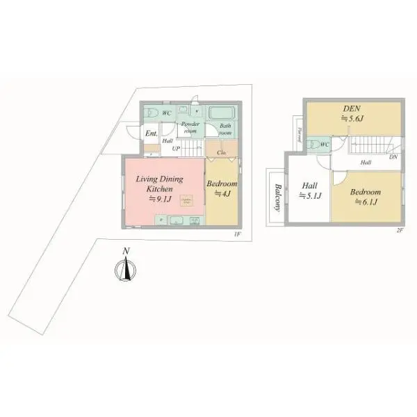 横浜市港南区東芹が谷 間取図