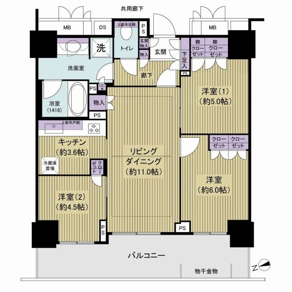 テラス東陽町ネクスタワー 間取図
