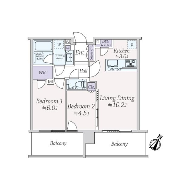 シティタワーズ東京ベイ　セントラルタワー 間取図