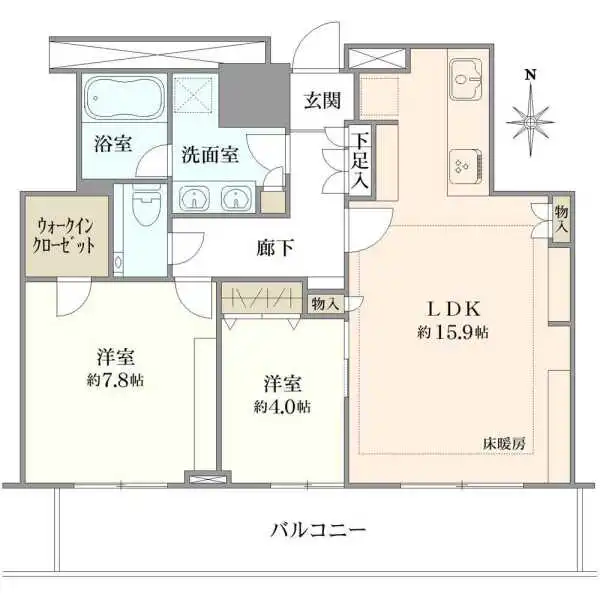 クレストプライムタワー芝 間取図
