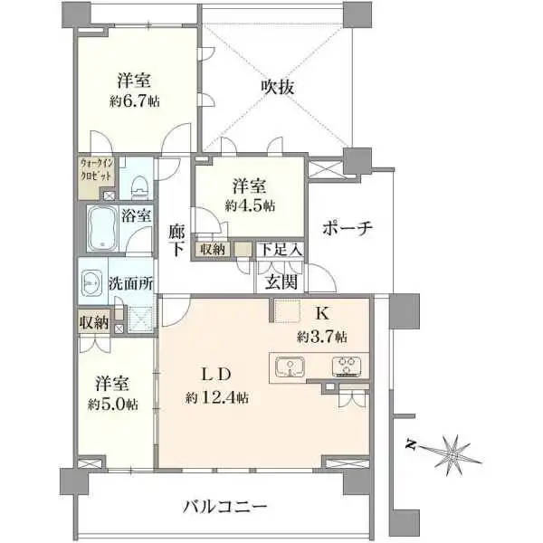 プラウド杉並和田グランドコート 間取図