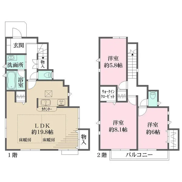 横浜市戸塚区戸塚町 間取図