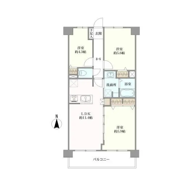 コスモパーク川口 間取図