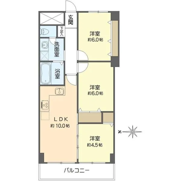 ライオンズマンション第6江坂 間取図