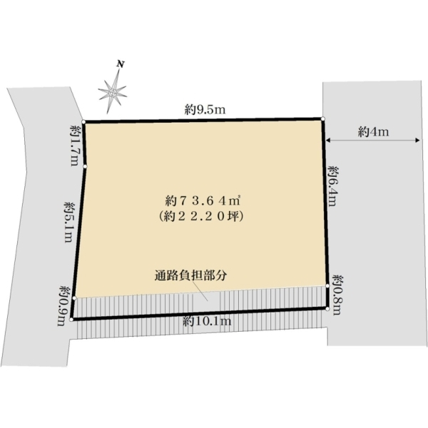 文京区大塚１丁目 区画図