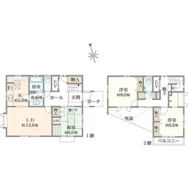 八千代市大和田 間取図