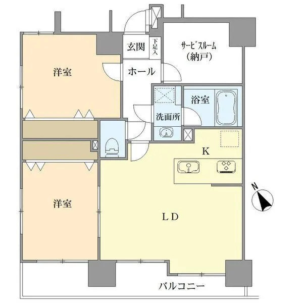 モナーク根岸 間取図