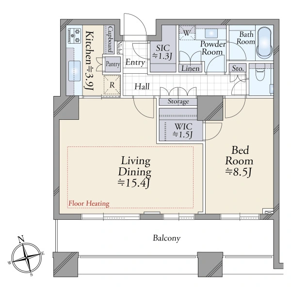 パークコート麻布十番 間取図