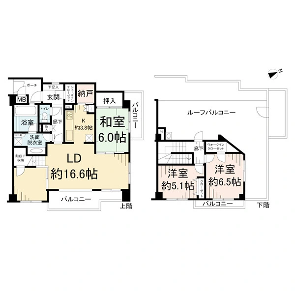 レリアコート柏 間取図