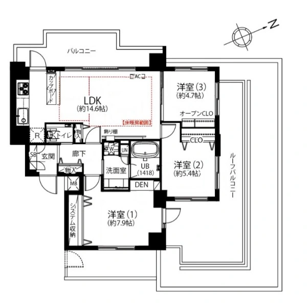 クラッシィハウス杉並方南町 間取図