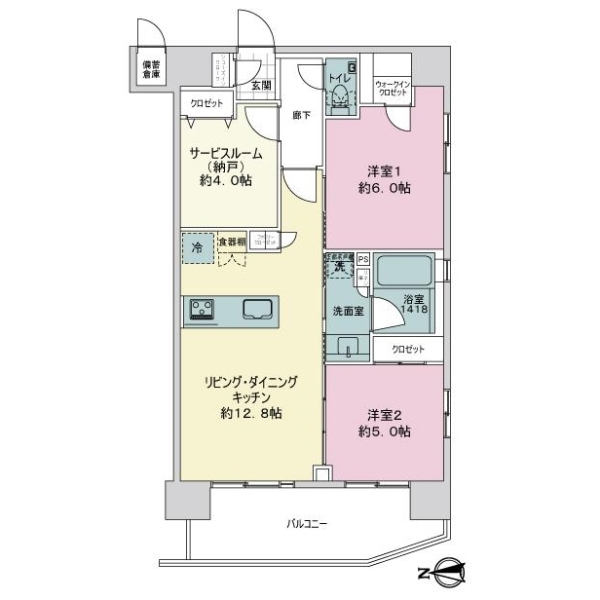 ミオカステーロ綱島 間取図