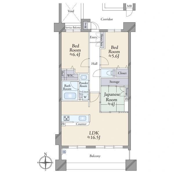 コージースクエア長岡京 間取図