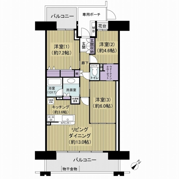 千葉みなとパークハウス弐番館 間取図