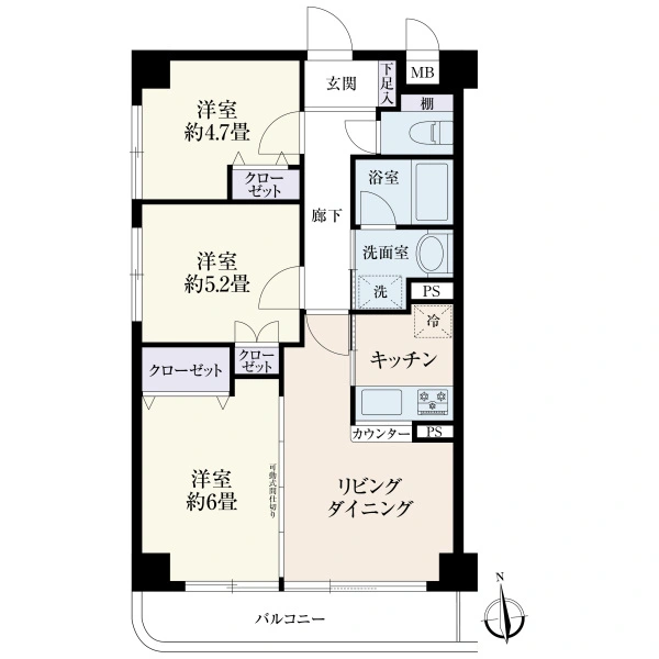 グレンモアスワＡ館 間取図