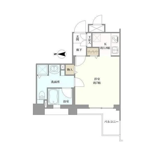 パレステュディオ芝大門 間取図
