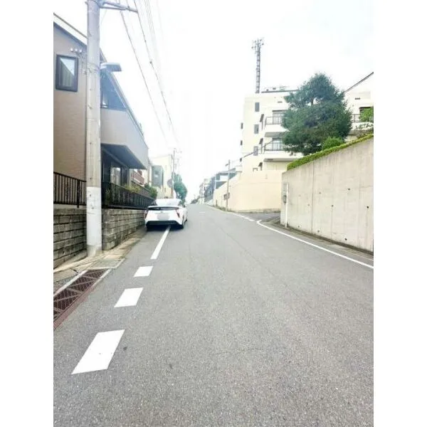 柏市篠籠田 前面道路