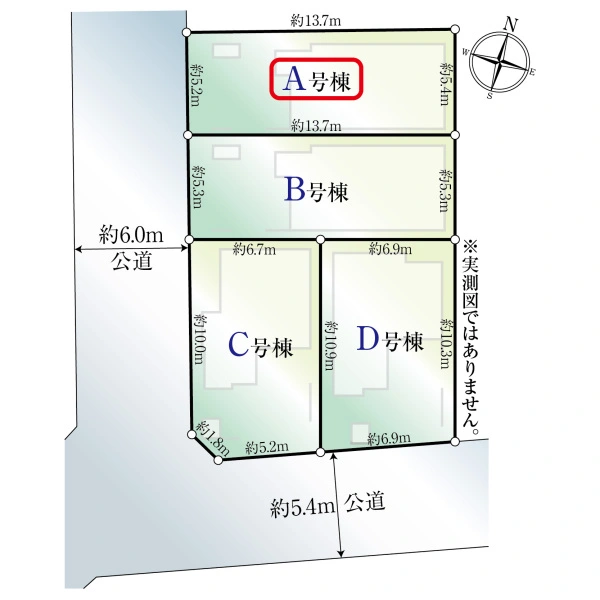 足立区保木間５丁目 区画図