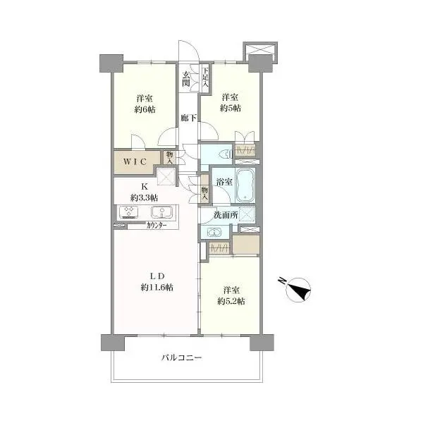 フォーチュンスクエア都筑中山 間取図