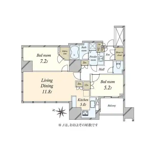 大崎ウエストシティタワーズＥ棟 間取図