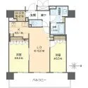 ブランズタワー御堂筋本町 間取図