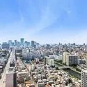 パークハウス清澄白河タワー 27階住戸から西方向の眺望、東京・丸の内方面を見渡すビュー