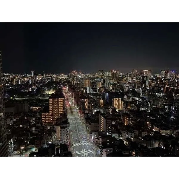 パークハウス清澄白河タワー 27階住戸からの夜景眺望