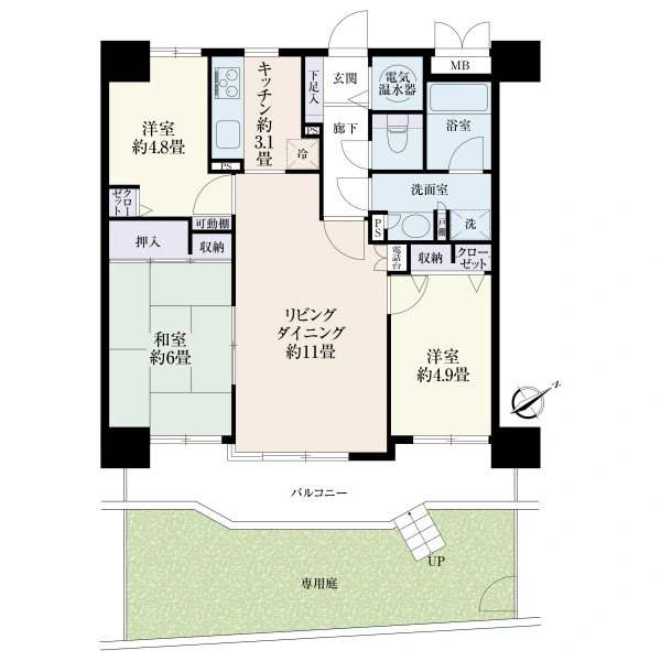 コスモ相武台サニーサイド 間取図