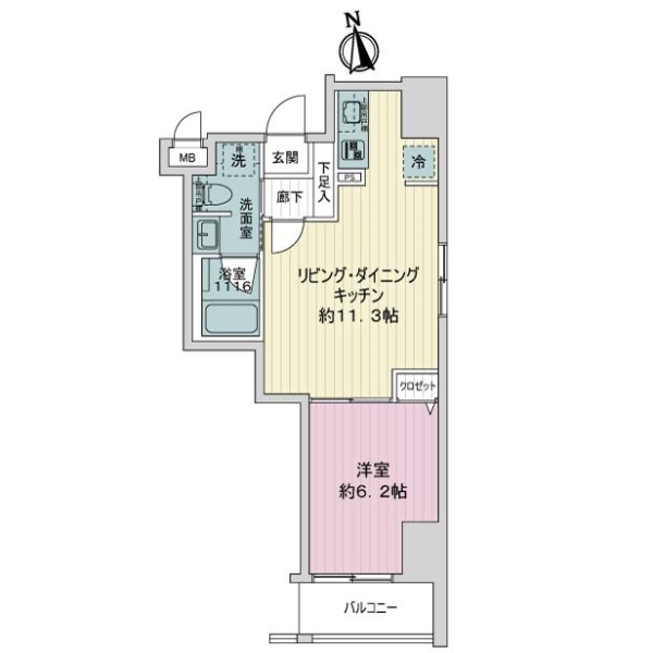パテラ浅草今戸 間取図