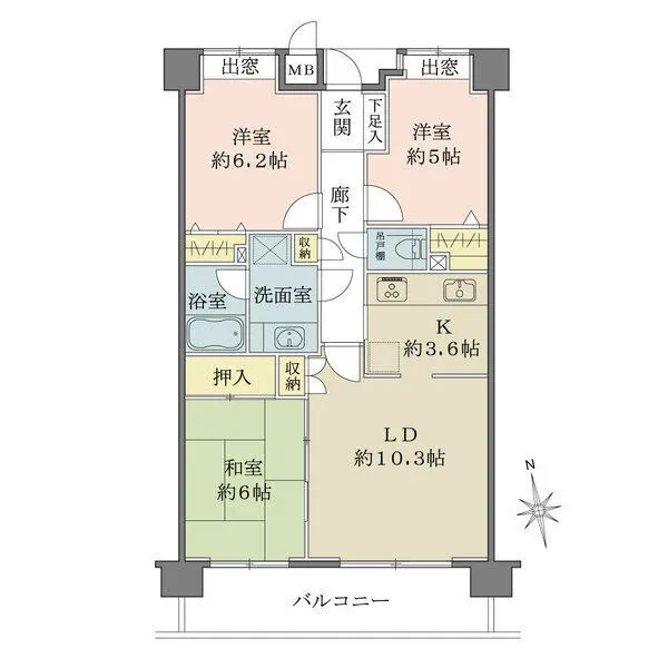 ファミール三鷹グランデージ 間取図