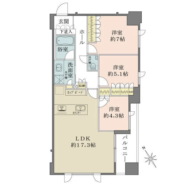 ＧＲＥＥＮ　ＰＡＲＫ　八丁堀 間取図