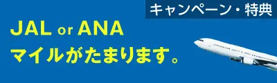 JAL or ANAマイルがたまる