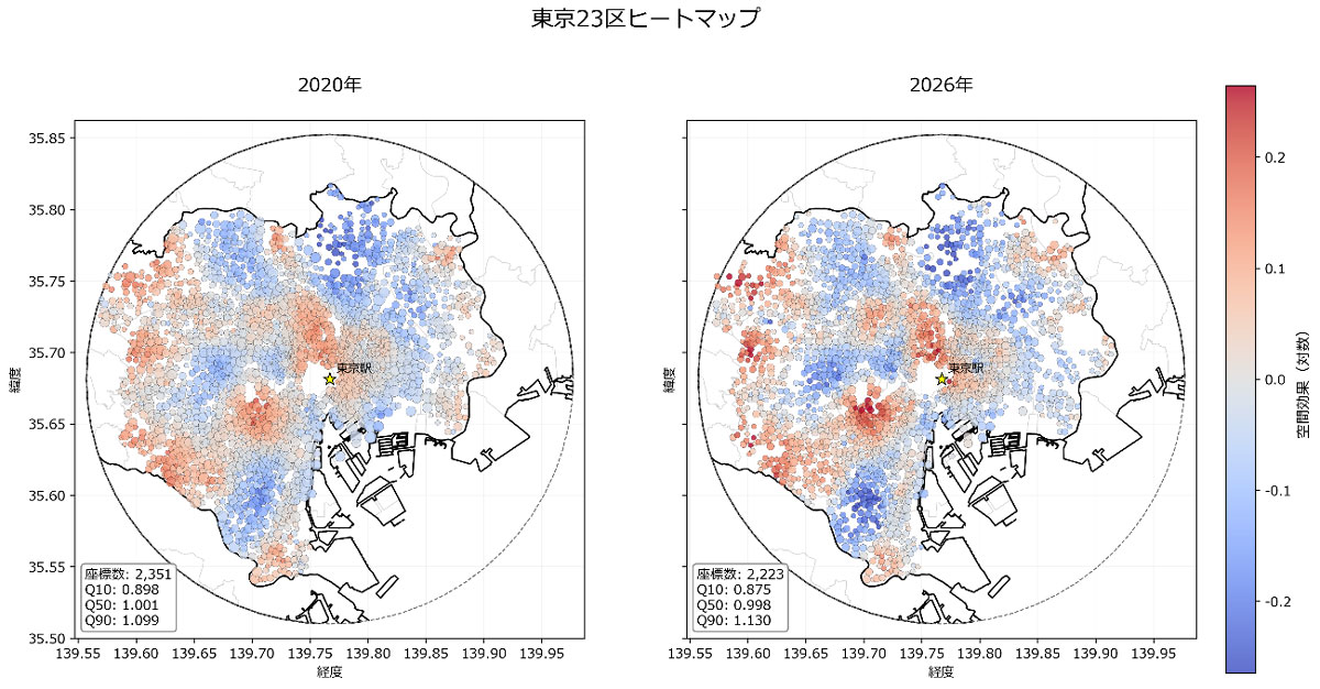東京23区ヒートマップ